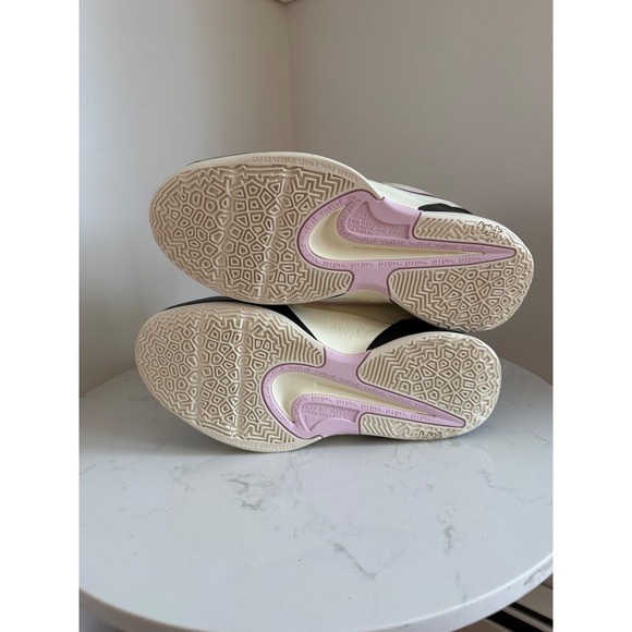 Nike Ja 2 12:AM Kids Basketball Shoes Cream Black Pink FD7328-101 6.5Y - Picture 5 of 5